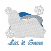Snowflake Lhasa Apso Embroidered Sweatshirt