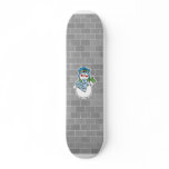snowflake like home snowman custom skate board