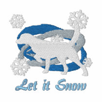 Snowflake Llewellin Setter Embroidered Shirt embroidered shirts
