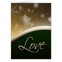 Snowflake love card