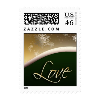 Snowflake love postage