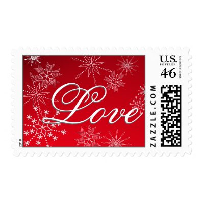 Snowflake Love /Red Stamps