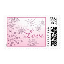 Snowflake Love Stamp in Pink