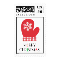 Snowflake Mitten Postage Stamps