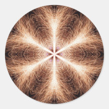 Snowflake of Sparks Round Sticker