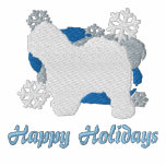 Snowflake Old English Sheepdog Embroidered Shirt