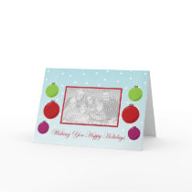 Snowflake Ornament Holiday Template Cards