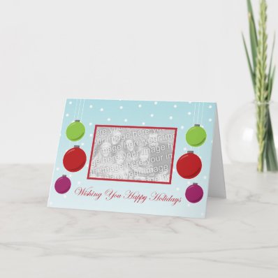 Snowflake Ornament Holiday Template Cards