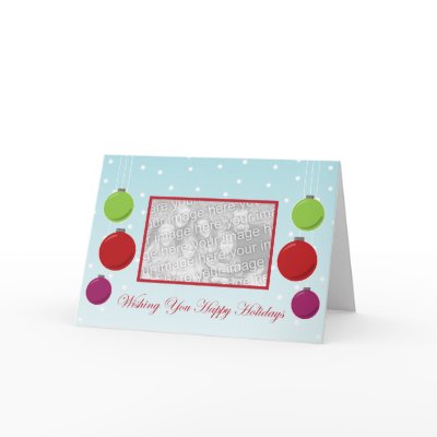 Snowflake Ornament Holiday Template Cards by christmascards