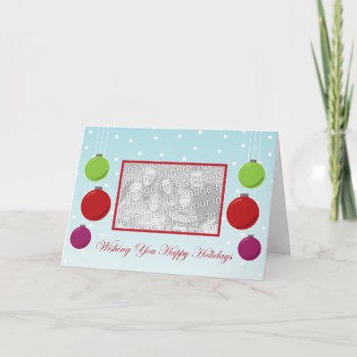 Snowflake Ornament Holiday Template cards