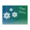 Snowflake Ornaments Christmas Holiday Postcards