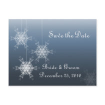 Snowflake Ornaments Postcard - Save the Date