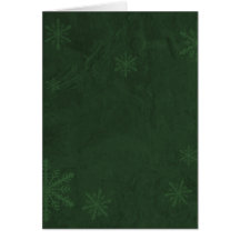 Snowflake Paper 4 - Original Dark Green Card
