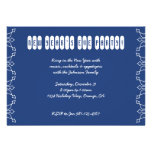 Snowflake Party Invite Blue