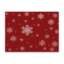 Snowflake Pattern 1 - Red/White Christmas Postcard