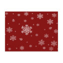 Snowflake Pattern 1 - Red/White Christmas Postcard