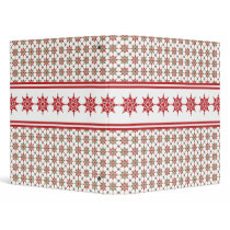 Snowflake Pattern Binders For The Office