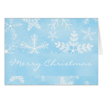 Snowflake Pattern Christmas / Xmas Greeting Cards