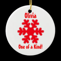 Snowflake Personalized Ornament ornaments