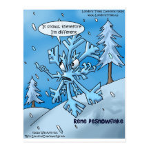 Snowflake Philosophers Funny Gifts Tees Cards Etc Post Cards