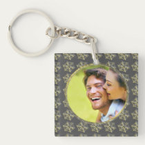 Snowflake Photo Keepsake key chains