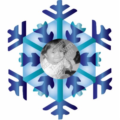 Snowflake Photo Personalized Christmas Ornament photo sculptures