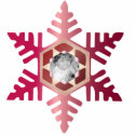 Snowflake Photo Personalized Christmas Ornament photo sculptures