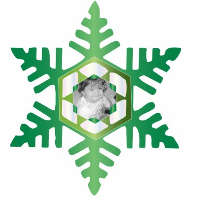Snowflake Photo Personalized Christmas Ornament photo sculptures