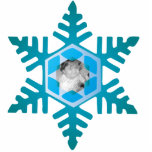 Snowflake Photo Personalized Christmas Ornament