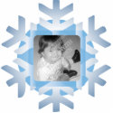 Snowflake Photo Personalized Christmas Ornament photo sculptures