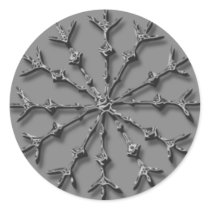 Snowflake Picture Holiday Card Envelope Seals stickers