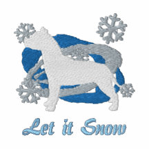 Snowflake Pit Bull Embroidered Shirt (Sweatshirt)