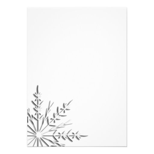 Snowflake Post Wedding Brunch Invitation