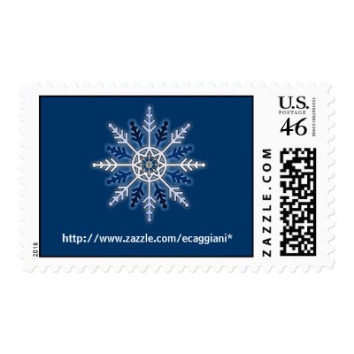 Snowflake Postage by ecaggiani
