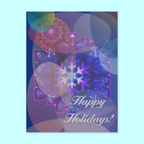 Snowflake postcards