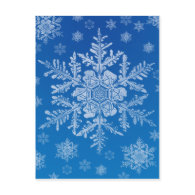 snowflake postcard postcard
