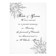 Snowflake Private Marriage / Elopement Custom Invitations