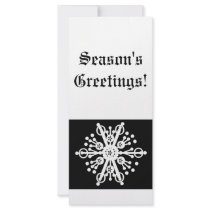 Snowflake Rack Card
