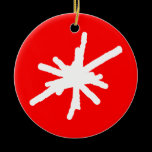 Snowflake - Red ornaments