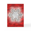 Snowflake Red (photo frame) cards by xfinity7 Snowflake Red (photo frame) cards