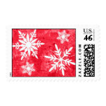 Snowflake Red Stamp
