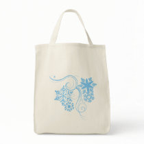 Snowflake Ribbons Canvas Bags