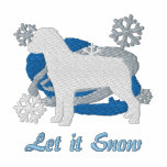 Snowflake Rottweiler Embroidered Shirt (Long Slv)
