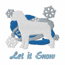 Snowflake Rottweiler Embroidered Shirt (Sweatsrt) embroidered shirts