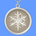 Snowflake Round Necklace necklaces