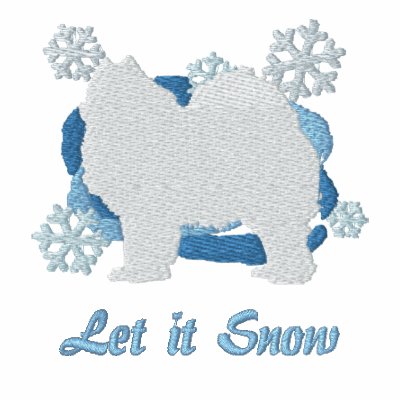 Snowflake Samoyed Embroidered Shirt (Long Sleeve) Snowflake Samoyed Embroidered Shirt (Long Sleeve)
