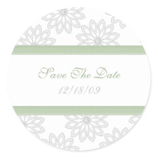Snowflake Save the Date Stickers sticker