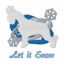 Snowflake Schnauzer Embroidered Shirt (LS) embroidered shirts by MenagerieMayhem Snowflake Schnauzer Embroidered Shirt (LS) embroidered shirts