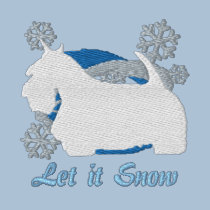 Snowflake Scottish Terrier Embroidered Sweatshirt embroidered shirts by MenagerieMayhem Snowflake Scottish Terrier Embroidered Sweatshirt embroidered shirts
