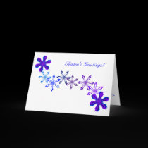 Snowflake Season Greetings cards by NotionsbyNique Snowflake Season Greetings cards
